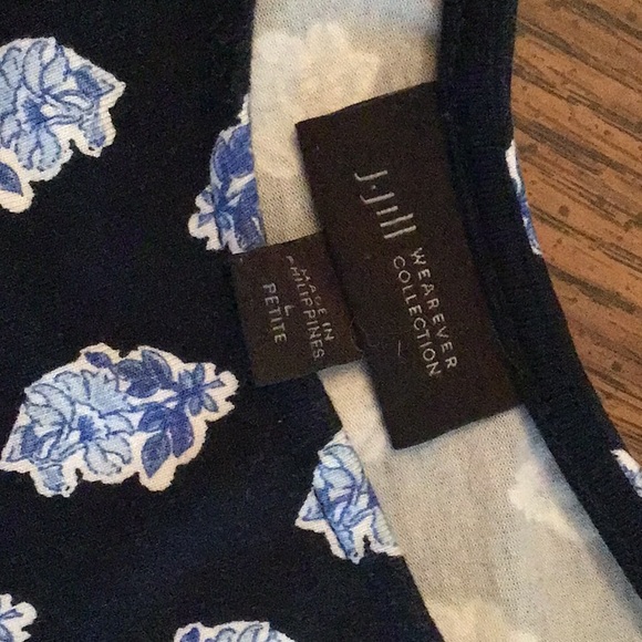 Tops - J Jill Wearever like new.  size L P. Navy blue in color.  Great shape very soft